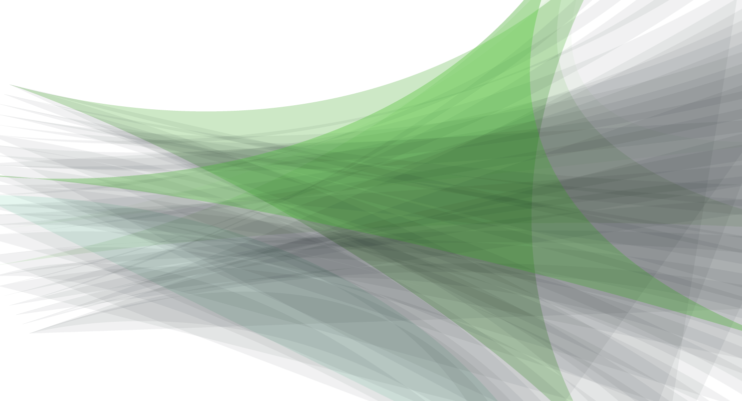 Abstract illustration of green and gray overlapping and layered triangles.